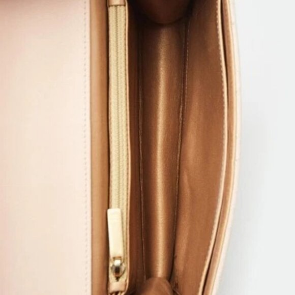 Chanel Pink Quilted Lambskin Leather Small Chic Pearls Flap Bag - Picture 8 of 10